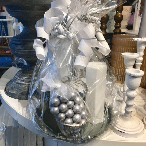 Presentset cellofan spindelljus