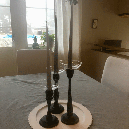 Ljusmanchetter glas Affari
