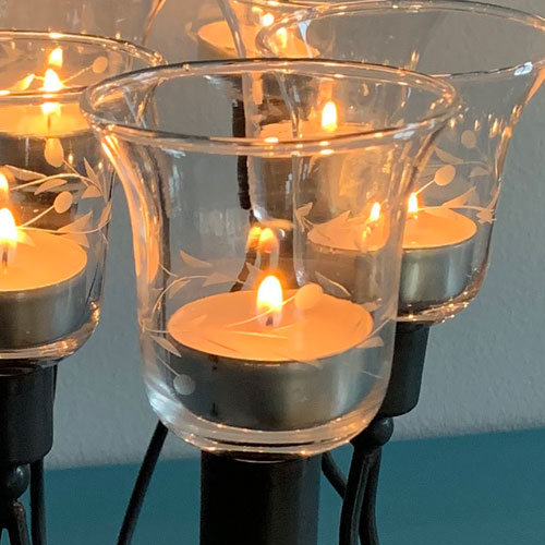värmeljusskopp för ljusstake