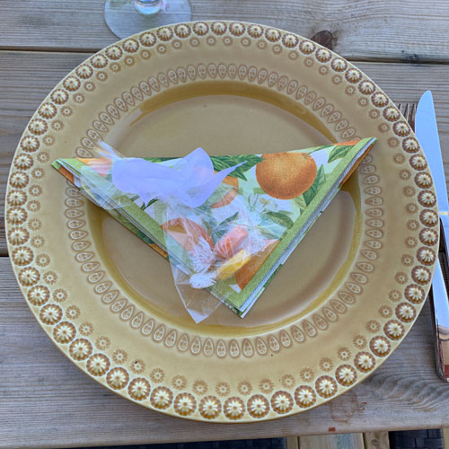 caspari apelsin servetter
