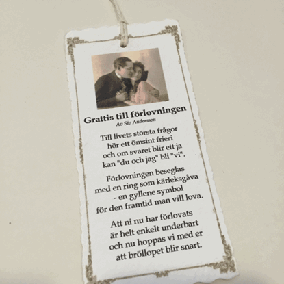 Bild på Kort Grattis till förlovningen