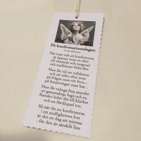 Bild på Kort På konfirmationsdagen