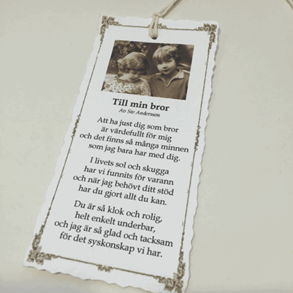 Bild på Kort Till min bror