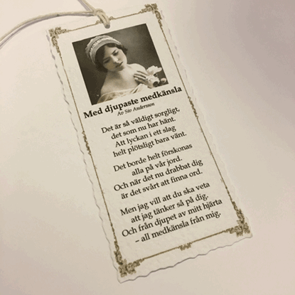 Bild på Kort Med djupaste medkänsla