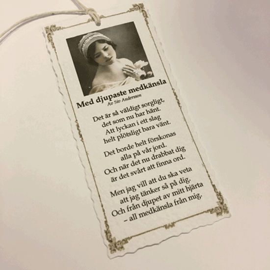 Bild på Kort Med djupaste medkänsla