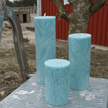 Bild på Spindelljus Turkos 20 cm