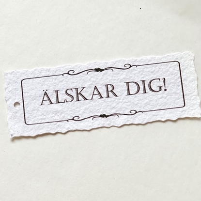 Bild på Litet kort till paketet - Älskar dig!