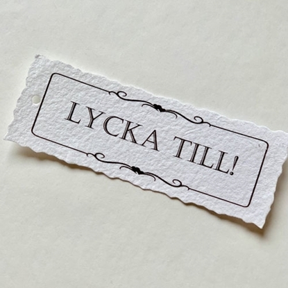 Bild på Litet kort till paketet - Lycka till!