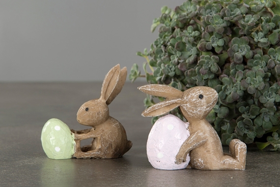 Bild på Kanin med ägg rosa