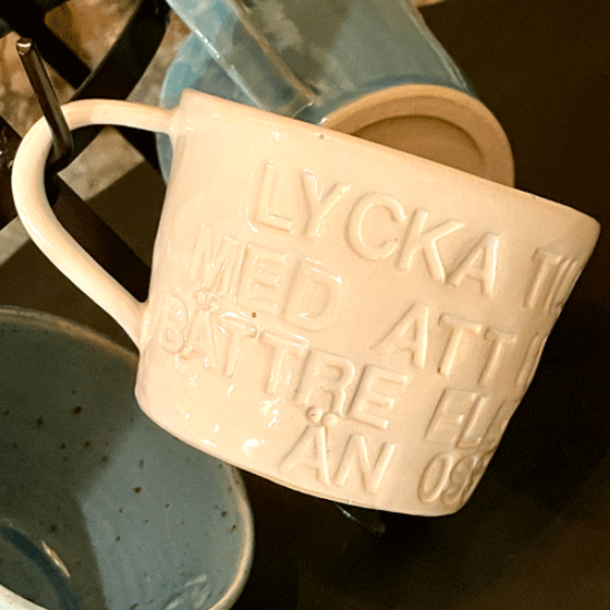 Bild på Kopp Lycka till...Vit