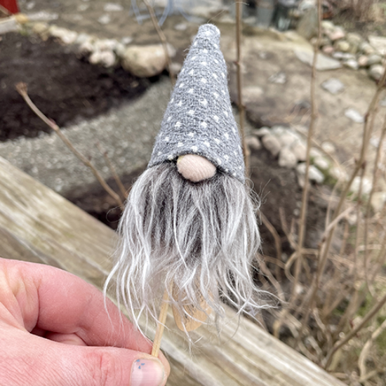 Bild på Tomte på stick mjuk