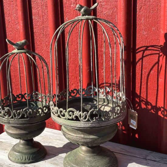 Bild på Planteringsbur Fågel Metall Grön Stor