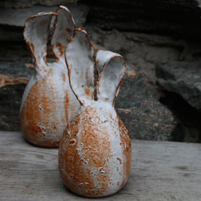 Bild på Kaninägg Brun/ vit 18,5cm