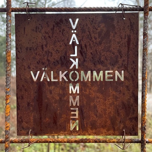 Linddecoration armeringsnät trädgård dekoration